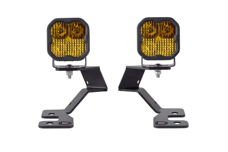 Diode Dynamics 2021 Ford Bronco Ss3 Led Ditch Light Kit - Sport Yellow Pro Combo 1