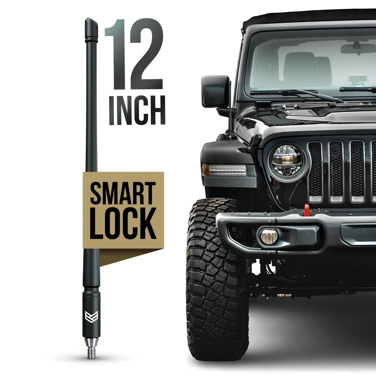 Jeep Smartlock™ Short Flexible Antenna 12 Inch (New!) 1