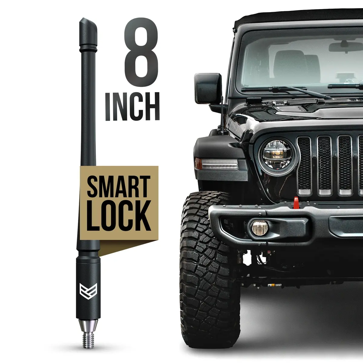 Jeep Smartlock™ Short Flexible Antenna 8 Inch (New!) 1