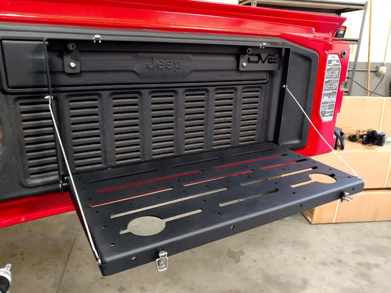 Dv8 Jeep Jl Tailgate Mounted Table (Trail Table) - Black 1
