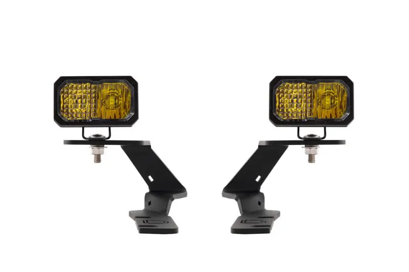 Diode Dynamics 19-21 Ford Ranger Stage Series 2In Led Ditch Light Kit - Sport Yellow Combo 1