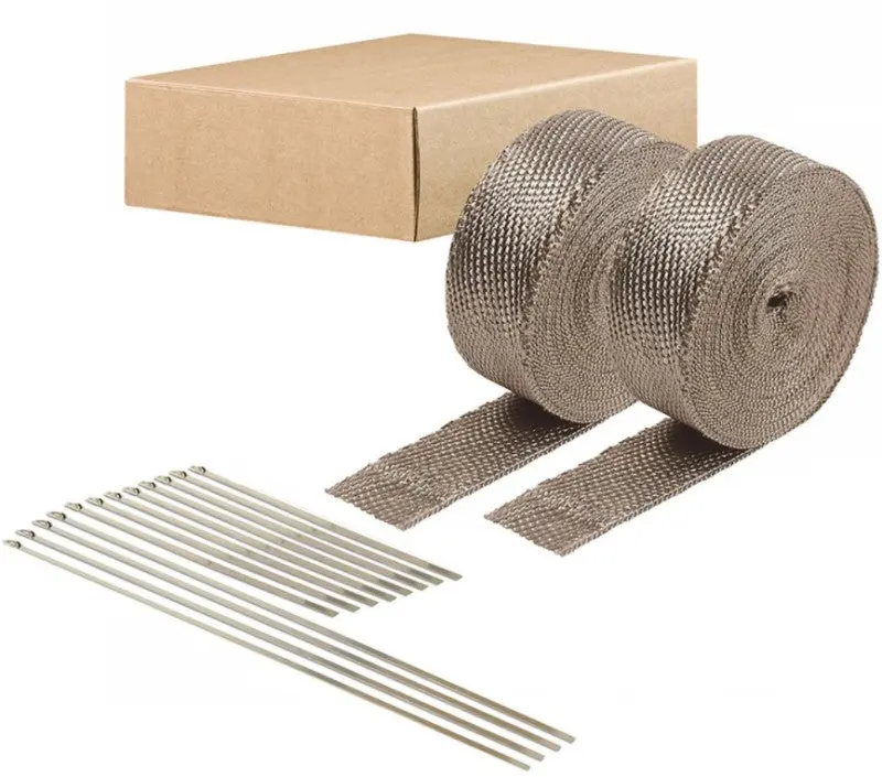 Dei Titanium Exhaust Wrap & Tie Kit – 2-Inch X 50-Foot Dual-Pack 2