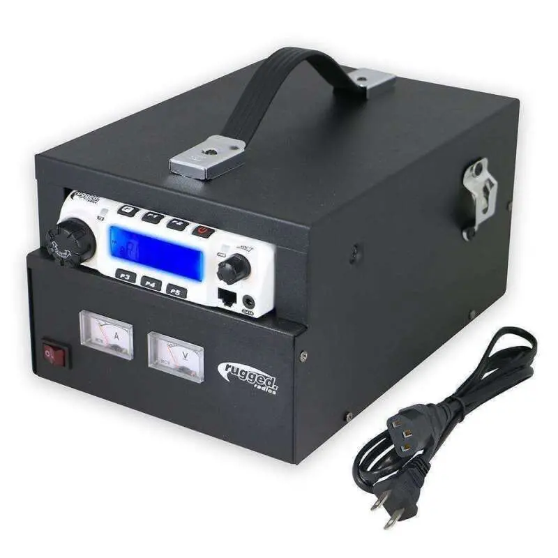 Rugged Radios Desktop Power Supply And Cabinet For M1 Rm45 & Rm60 Mobile Radios 1