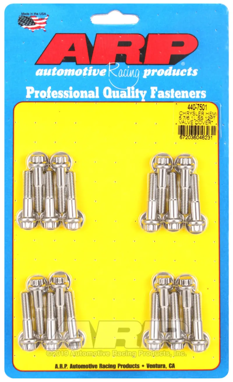 Arp Chrysler Hemi 5.7/6.1L Ss 12Pt Valve Cover Bolt Kit 1