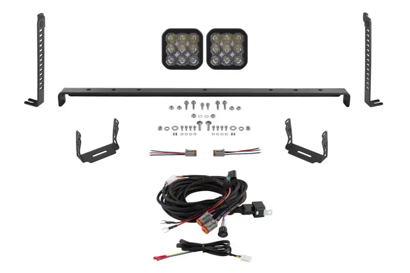 Diode Dynamics 14-23 Toyota 4Runner Ss5 Stealth Grille Led 2-Pod Kit - Pro White Driving 1