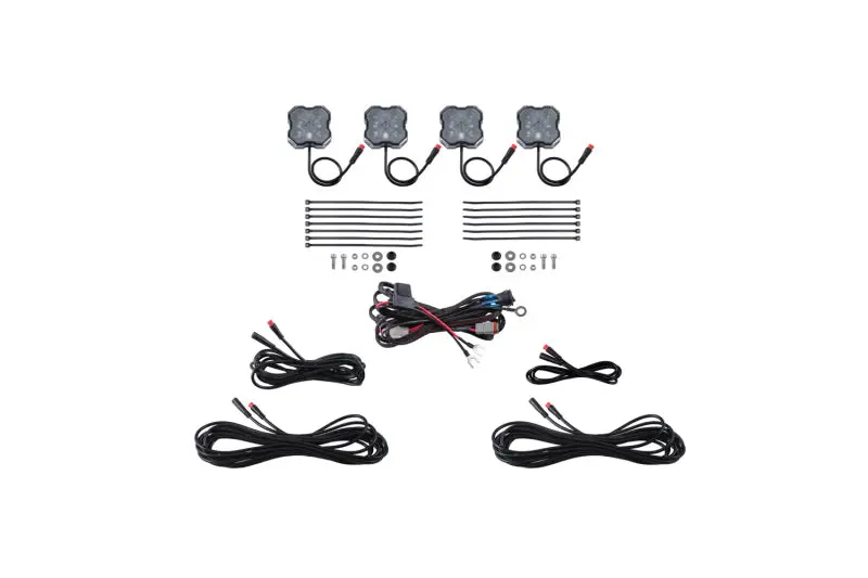 Diode Dynamics Rgbw Rock Light Installer Kit (4-Pack) 1