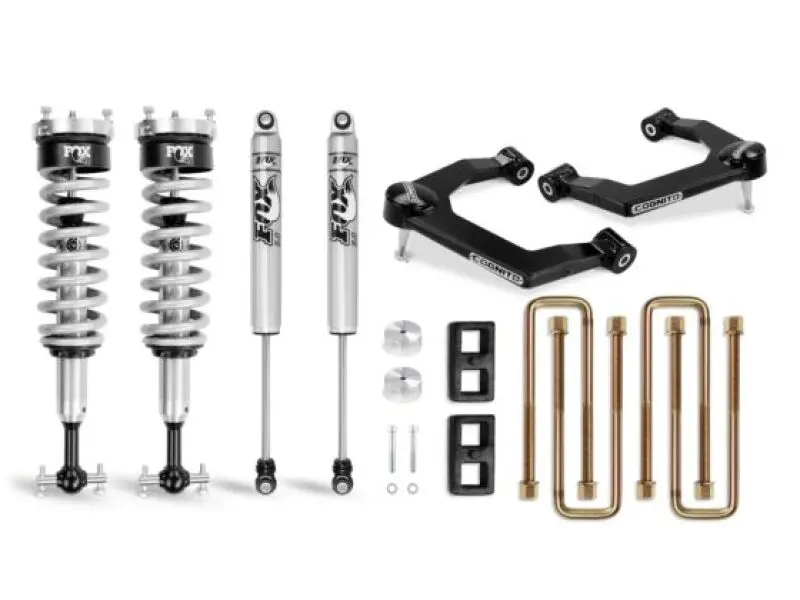Cognito 19-24 Chevy Silv/Sierra 1500 2/4Wd 3In Perf Ball Joint Lvl Lift Kit W/Fox Ps Coilovr 2.0 Ifp 1