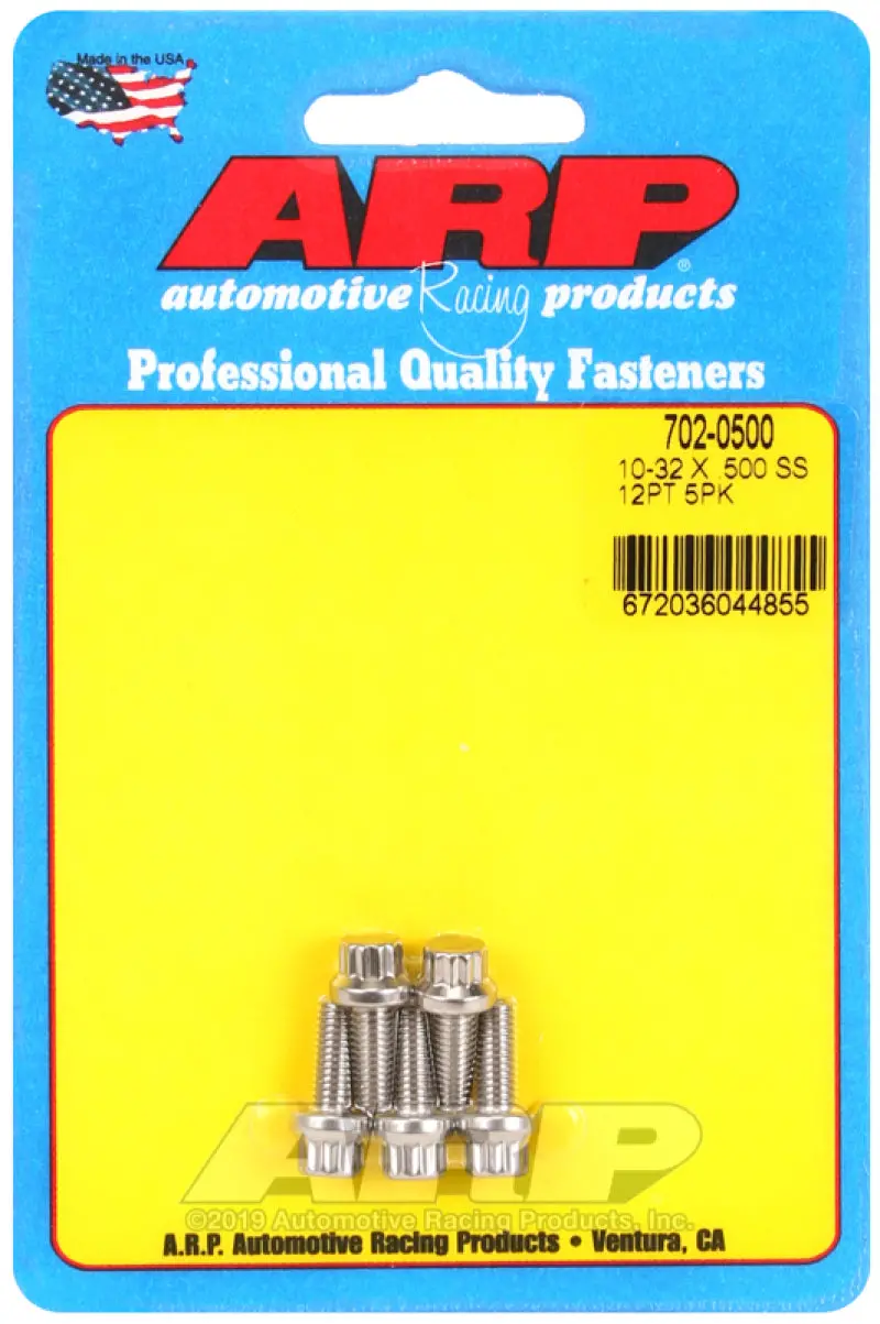 Arp 10-32 X .500 12Pt Ss Bolts 1
