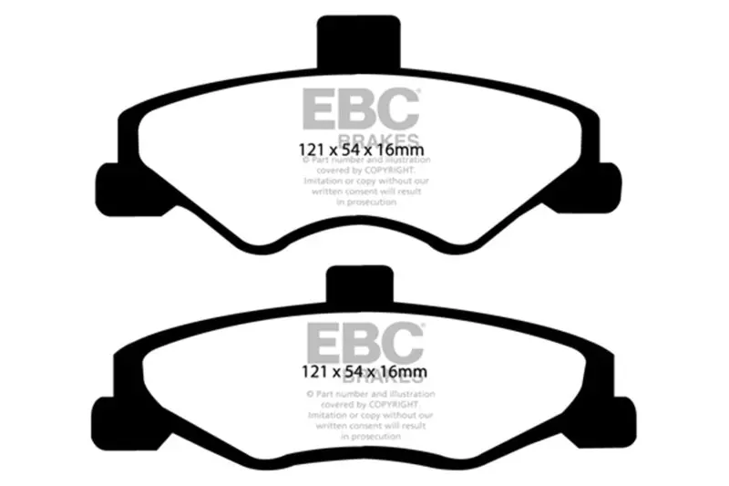 Ebc 98-02 Chevrolet Camaro (4Th Gen) 3.8 Yellowstuff Rear Brake Pads 1