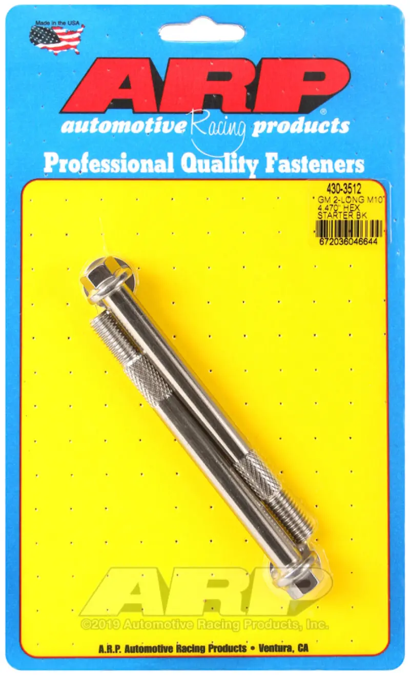Arp Gm M10 X 4.470In Hex Ss Starter Bolt Kit 1