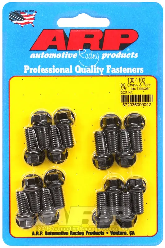 Arp Big Block Chevy & Ford 3/8In Hex Header Bolt Kit 1