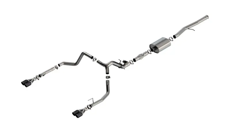 Borla 2024 Chevy Silverado 1500 6.2L V8 Atak Catback Exhaust W/ Simulator - Cf Black Anodized 1