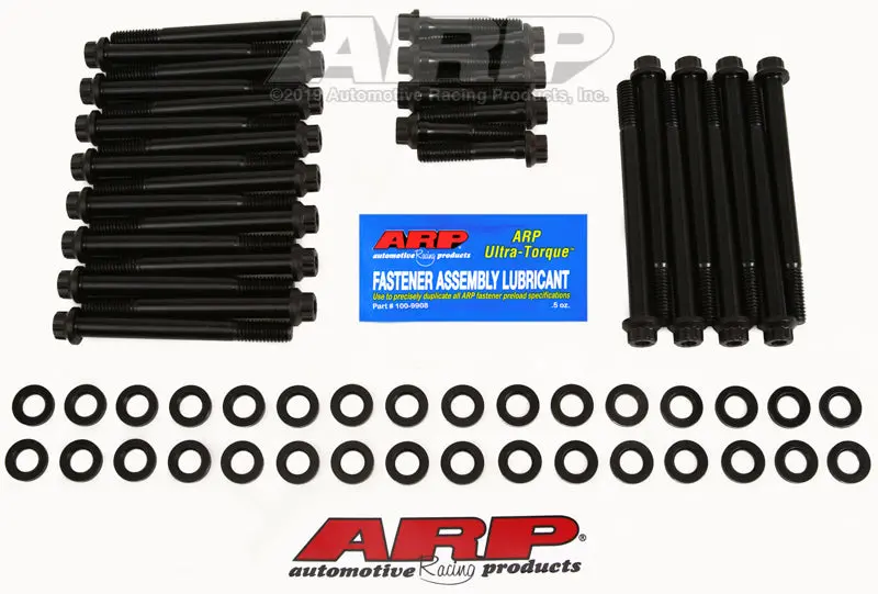 Arp Bb Chevy W/Dart Chevy Bowtie Head Bolt Kit-Black 1