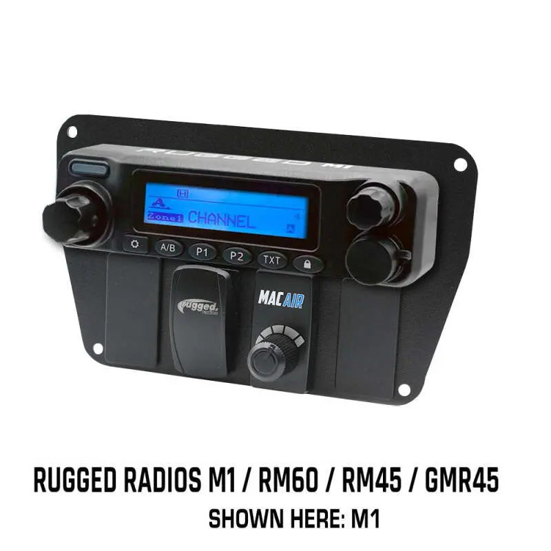 Rugged Radios Multi Mount Insert/Standalone Mount For M1 - Gmr45 - Rm60 - Rm45 W/ Rocker Switches 1