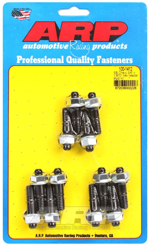 Arp Sb Chevy 3/8 X 1.670In Hex Header Stud Kit 1