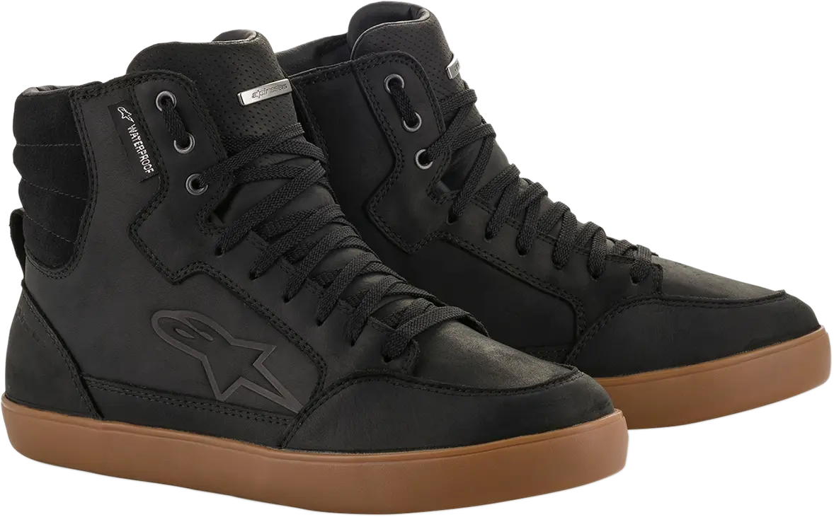 Alpinestars J-6 Waterproof Riding Shoes – Black/Gum Sole, Us Size 7 (Model 2542015-1084-7) 1