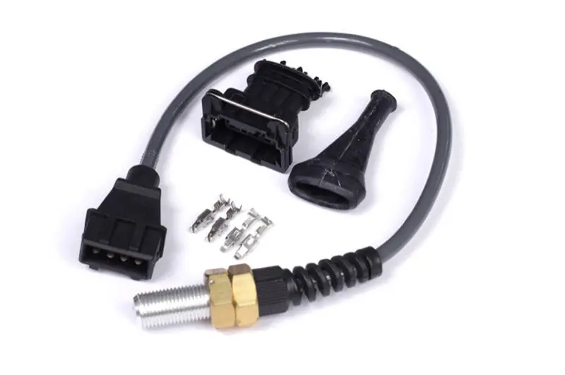 Haltech S3 Dual-Channel Hall Effect Sensor – 1/2" Unf, Black Housing (Includes Plug & Pins) 1