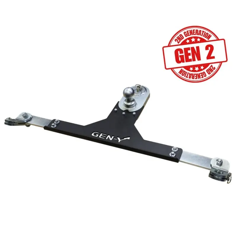 Gen-Y 2017+ Ford Goosepuck Ii 5In Offset Ball Puck Mount & 25K Towing W/Safety Chain Anchors 1
