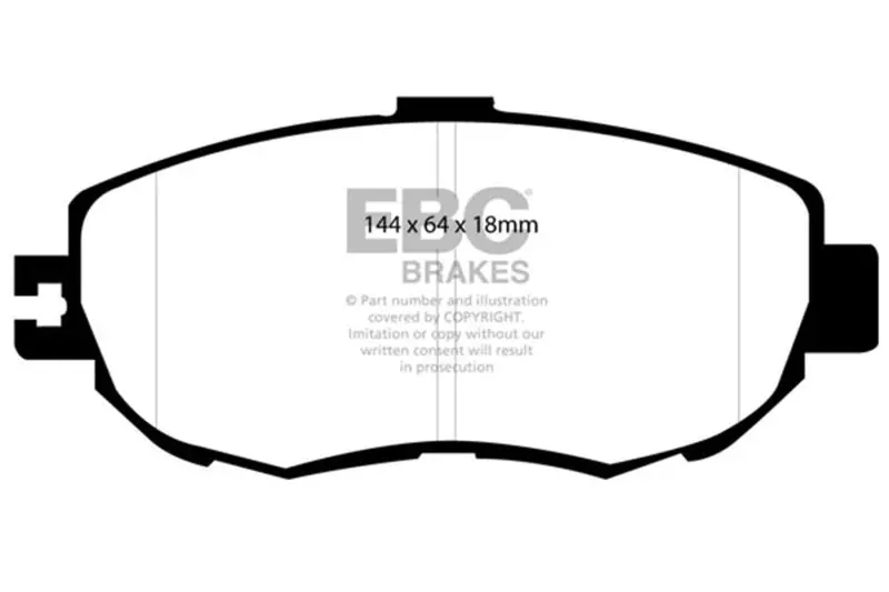 Ebc 93-94 Lexus Ls400 4.0 Greenstuff Front Brake Pads 1