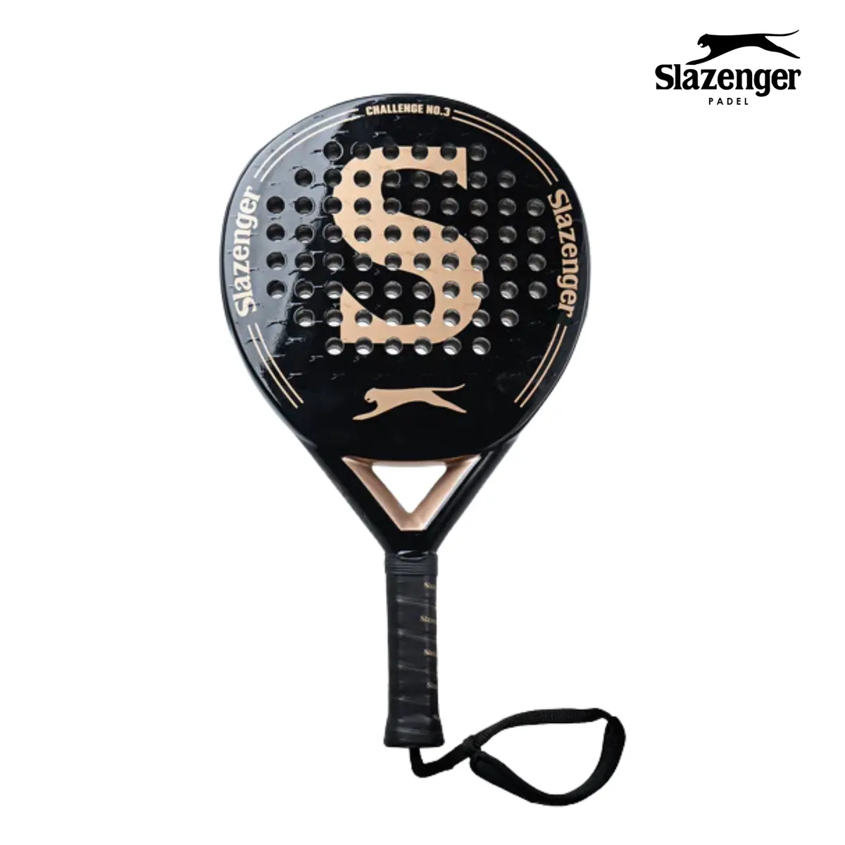 Slazenger Challenge No.3 Black/Gold | Padel Racket 1