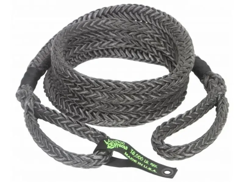 Voodoo Offroad 7/8In X 20 Ft Synthetic Recovery Rope With Rope Bag - Black 1