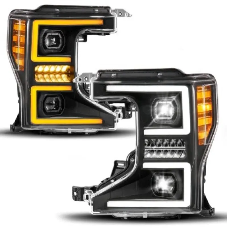 Anzo 20-22 Ford Super Duty (Halogen) Z-Series Full Led Proj Headlights Seqsig - Driver Side Only 1