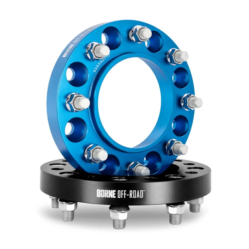 Borne Off-Road Wheel Spacers 8X165.1 121.3 45 M14 Blu 1