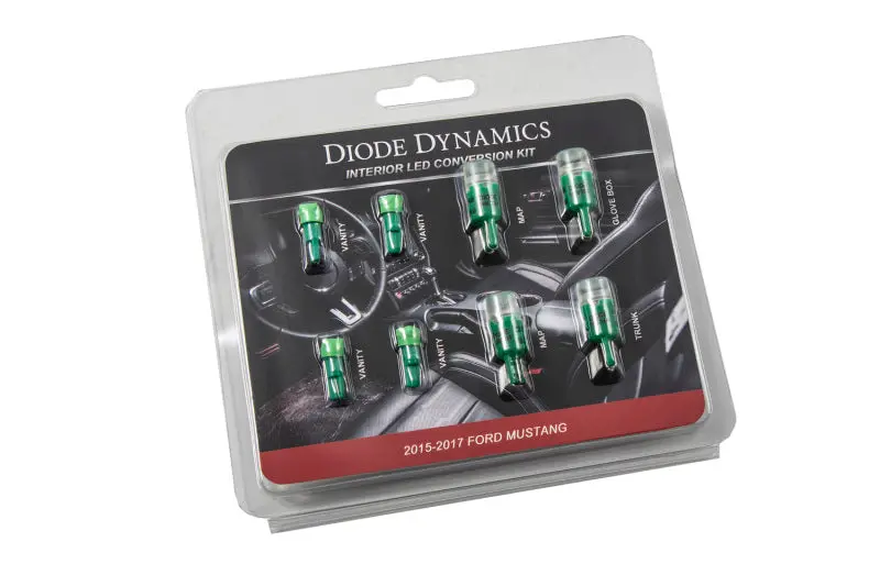 Diode Dynamics Mustang Interior Light Kit 15-17 Mustang Stage 1 - Green 1