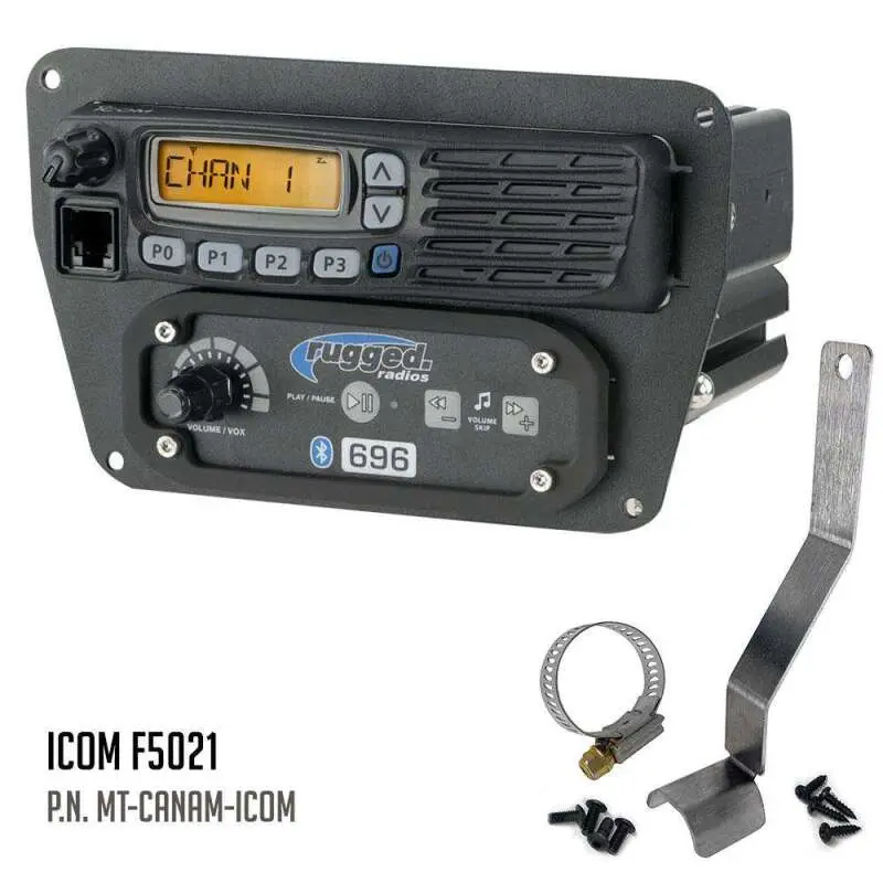 Rugged Radios Can-Am Commander Intercom And Radio Mount Motorola Cm300d / Vertex Vx2200 1