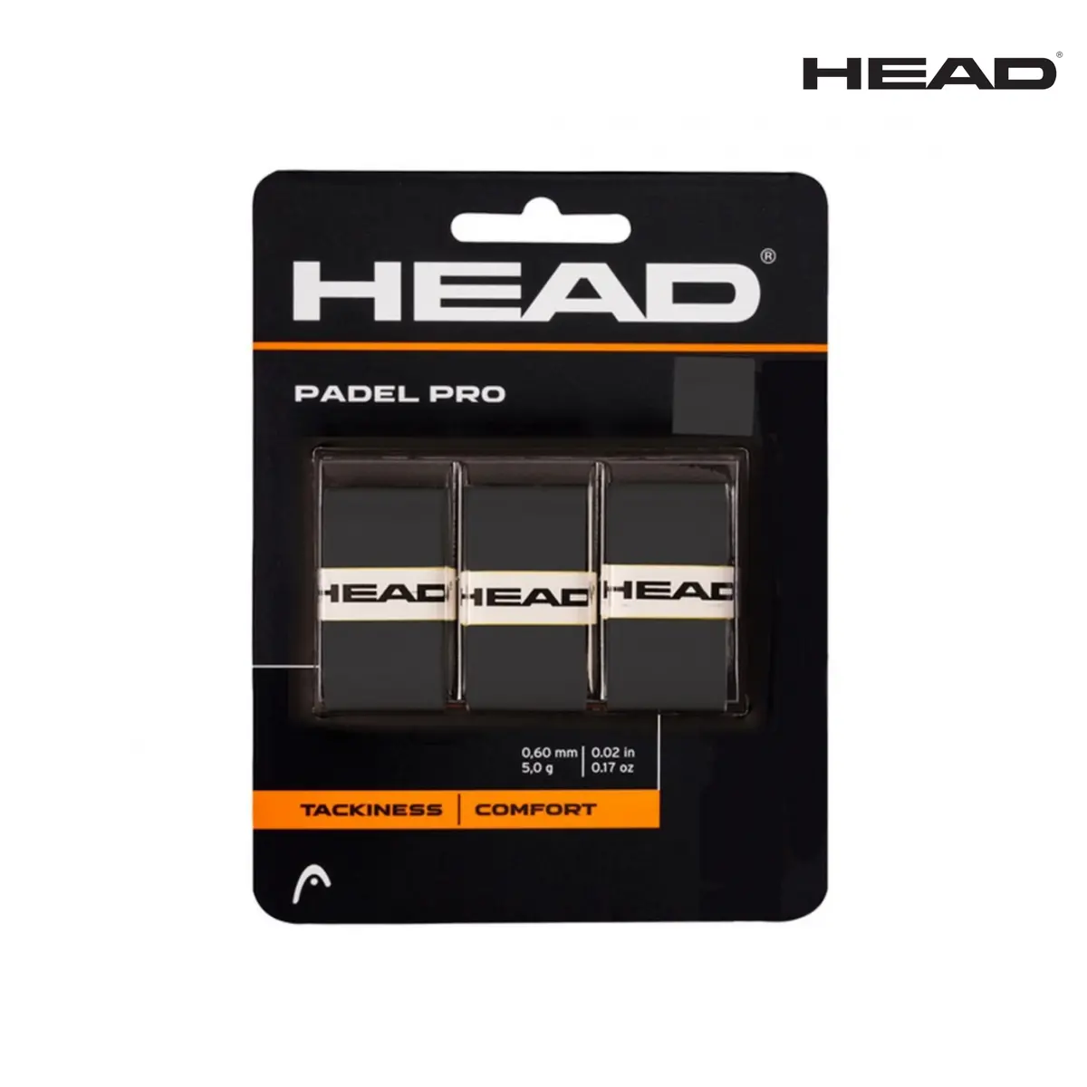 Head Overgrip Padel Pro 3 Pack Black 1