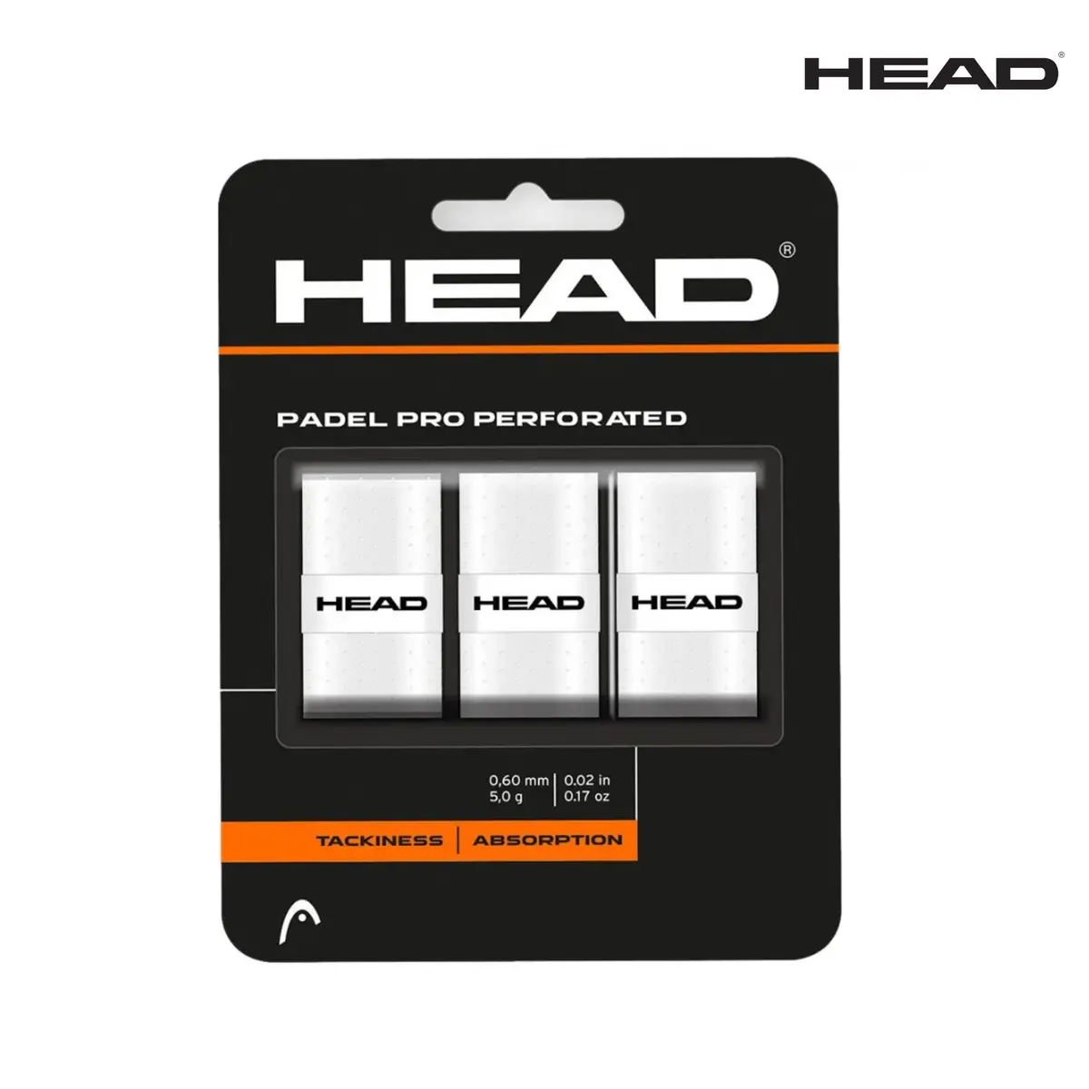 Head Padel Pro Perforated Overgrip 3 St. White 1