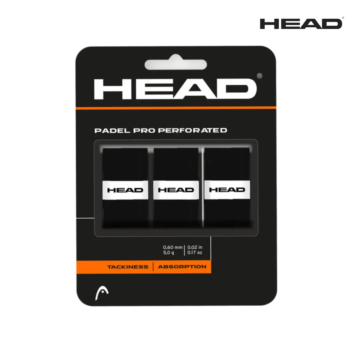 Head Padel Pro Perforated Overgrip 3 St. Black 1