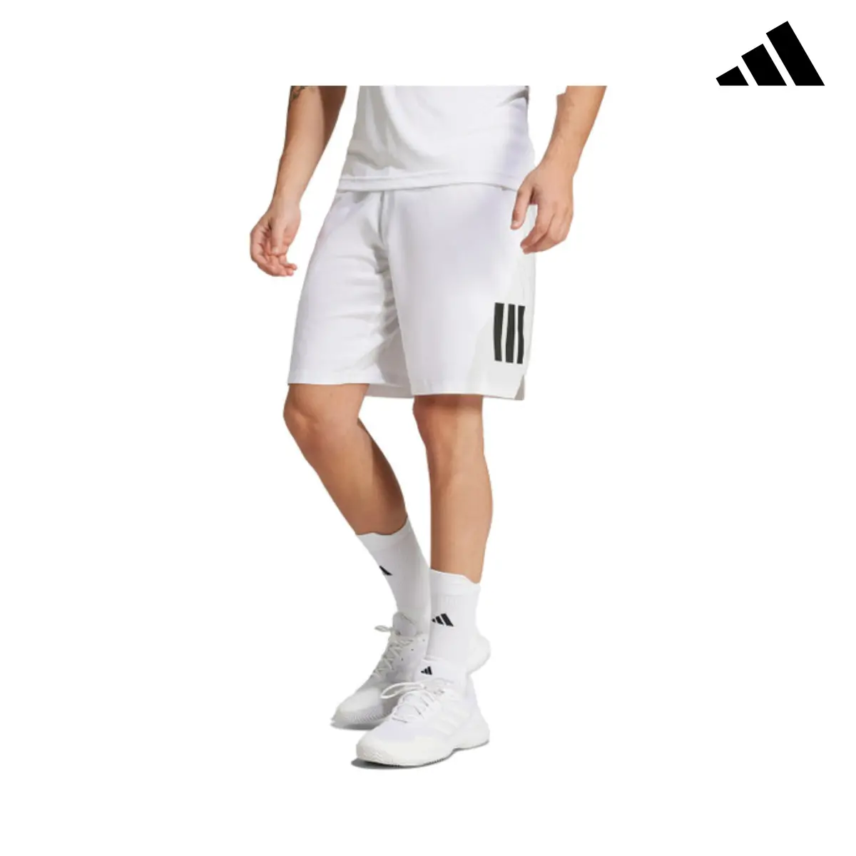 Adidas Club 3 Stripe 7 Inch Short | Je0408 1