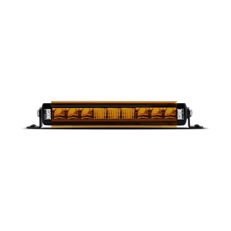 Borne Off-Road Light Bar Cover Single Row 10In Amber 1