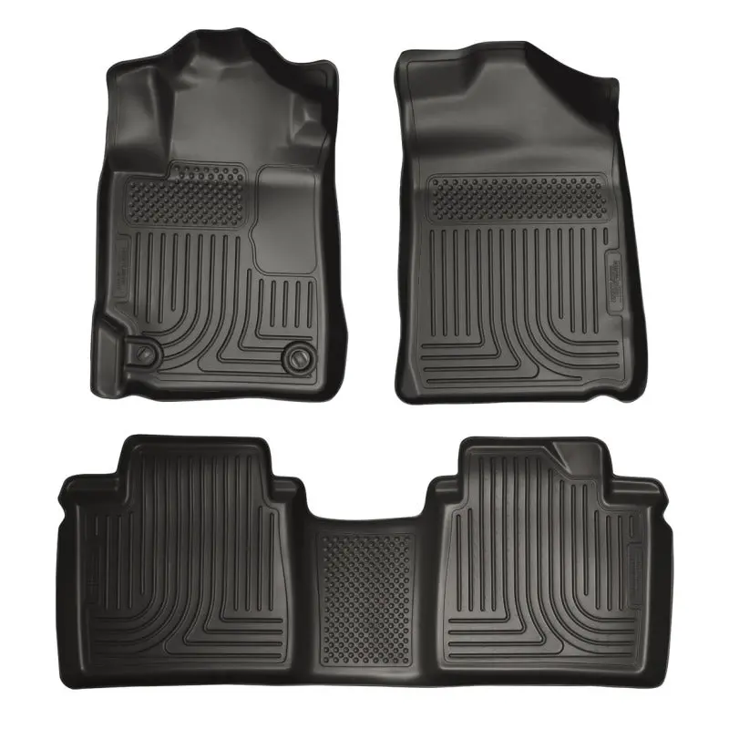 Husky Liners 13-14 Toyota Avalon Electric/Gas Weatherbeater Black Front & 2Nd Seat Floor Liners 1