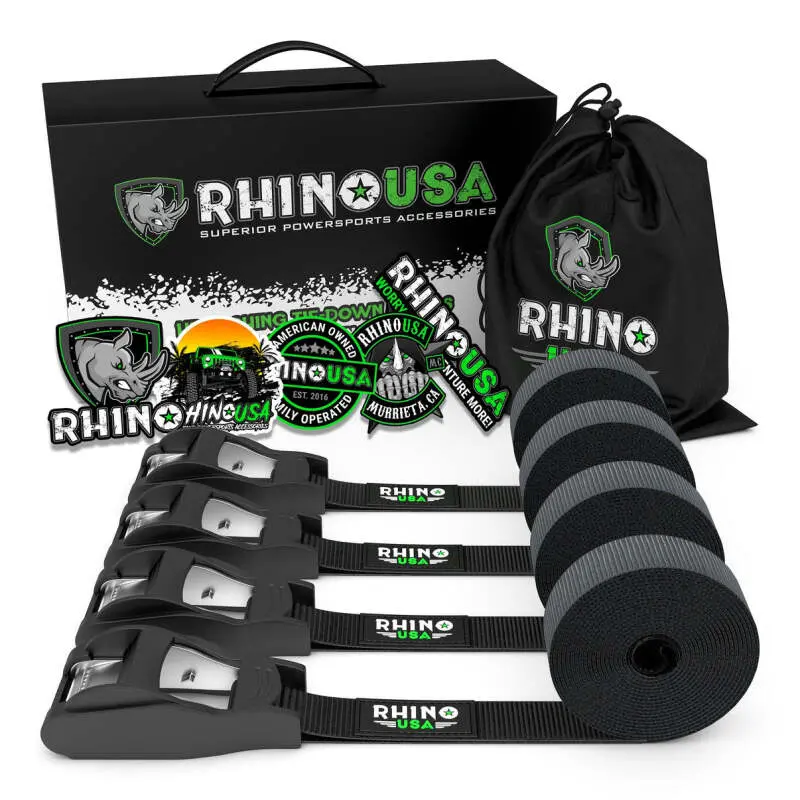 Rhino Usa Lashing Straps 1In X 12Ft - Set Of 4 1
