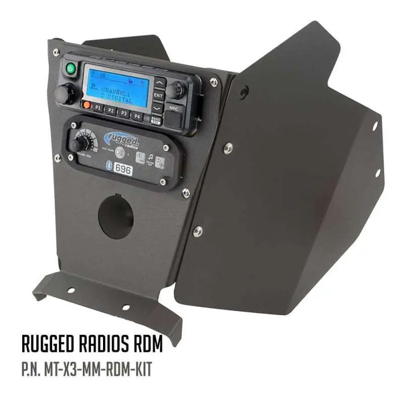 Rugged Radios Can-Am X3 Mounting Kit With Multi Mount And Side Panels Rugged Rdm 1