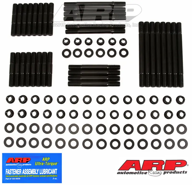Arp Sb Chevy, W/Bowtie Alum And Cast Block, Head Stud Kit 1