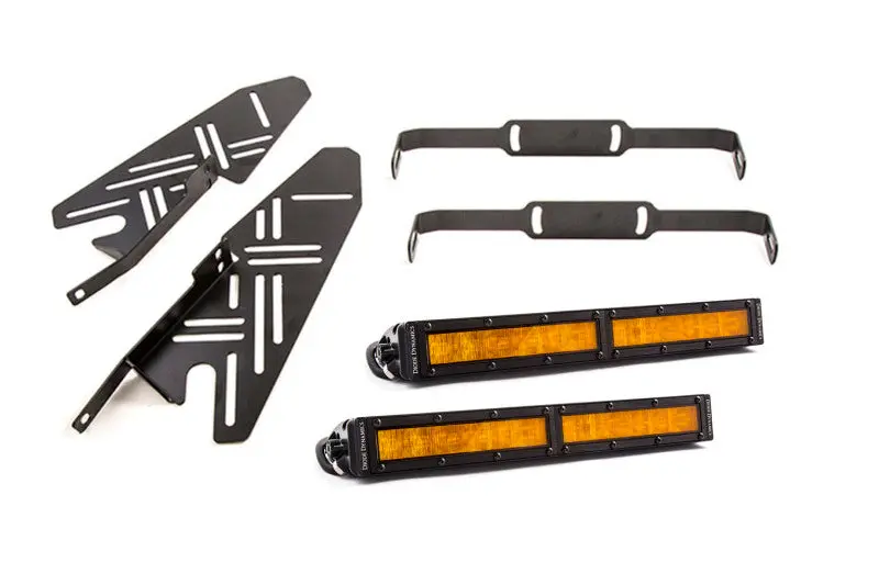Diode Dynamics 17-19 Ford Raptor Ss Fog Kit 12.0 In - Amber Wide 1