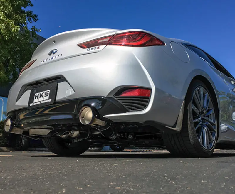 Hks 2017 Infiniti Q60 Dual Hi-Power Titanium Tip Catback Exhaust 1