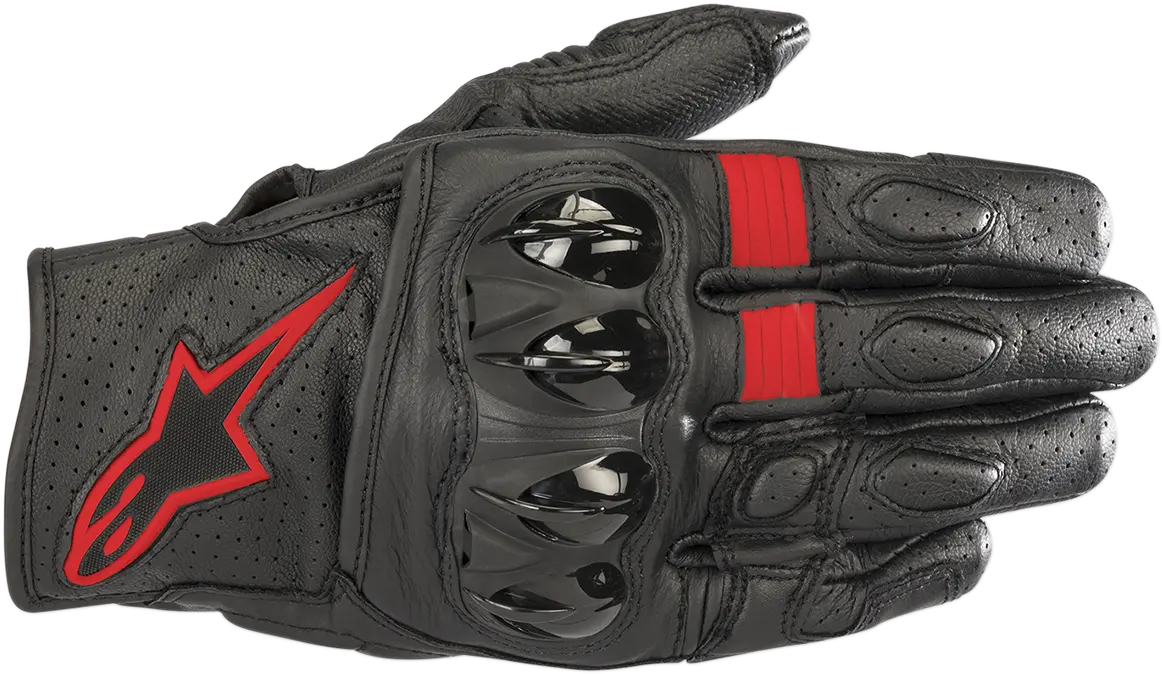Alpinestars Celer V2 Motorcycle Gloves – Black/Red Colorway, Size 3Xl (Model 3567018-1030-3X) 1