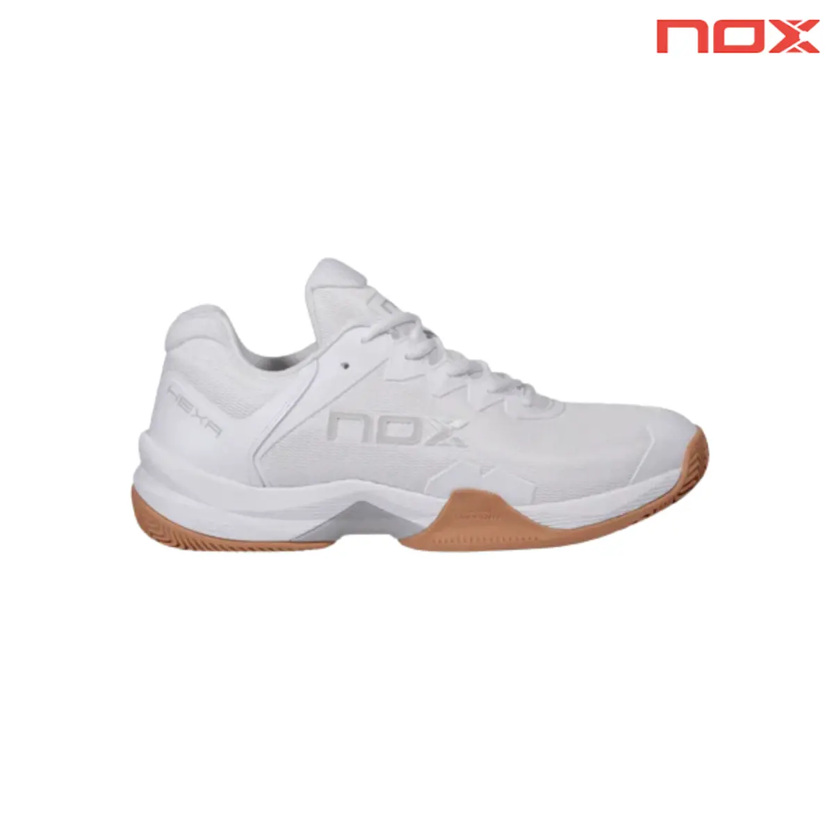 Nox Ml10 Hexa White/Gum Rubber | Padel Shoes 1