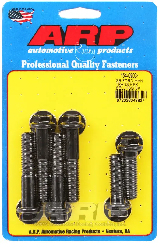 Arp Sb Ford Manual Trans Hex Bellhousing Bolt Kit 1