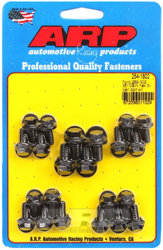 Arp Ford 289-302 / 351 C&W Hex Oil Pan Bolt Kit 1
