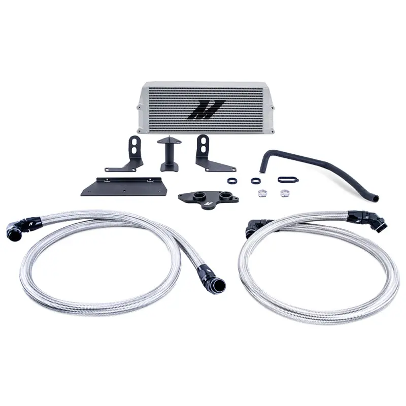 Mishimoto Silver Performance Oil Cooler Kit For 2011–2019 Ford 6.7L Powerstroke Diesel 1