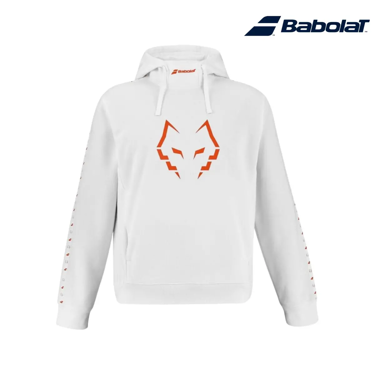Babolat Hood Sweat J. Lebrón | Men White Orange 1