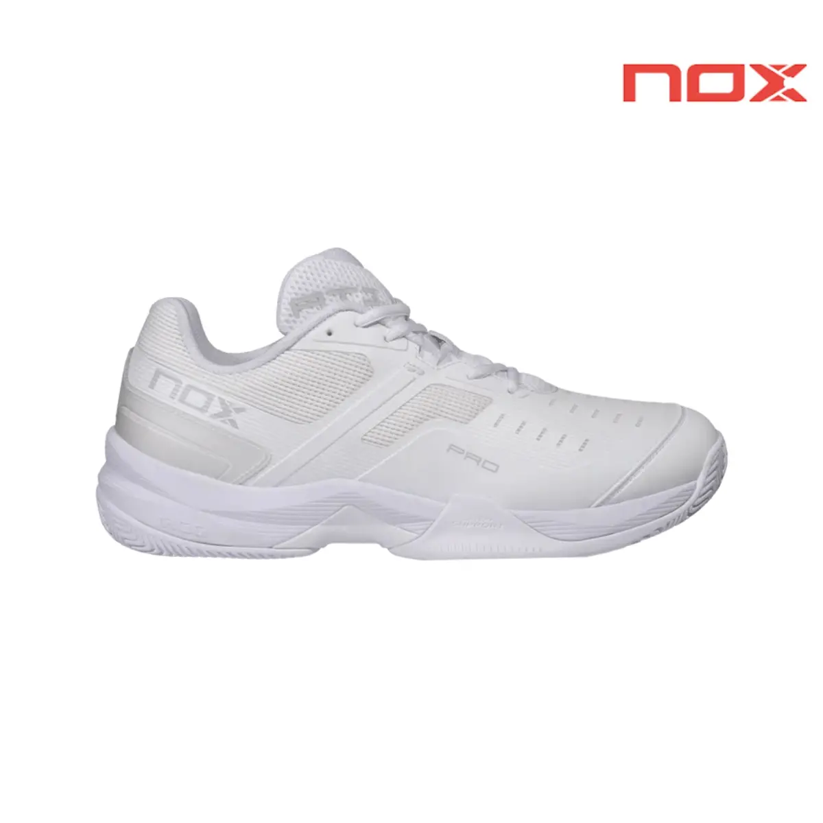 Nox At10 Pro White/Grey | Padel Shoes 1