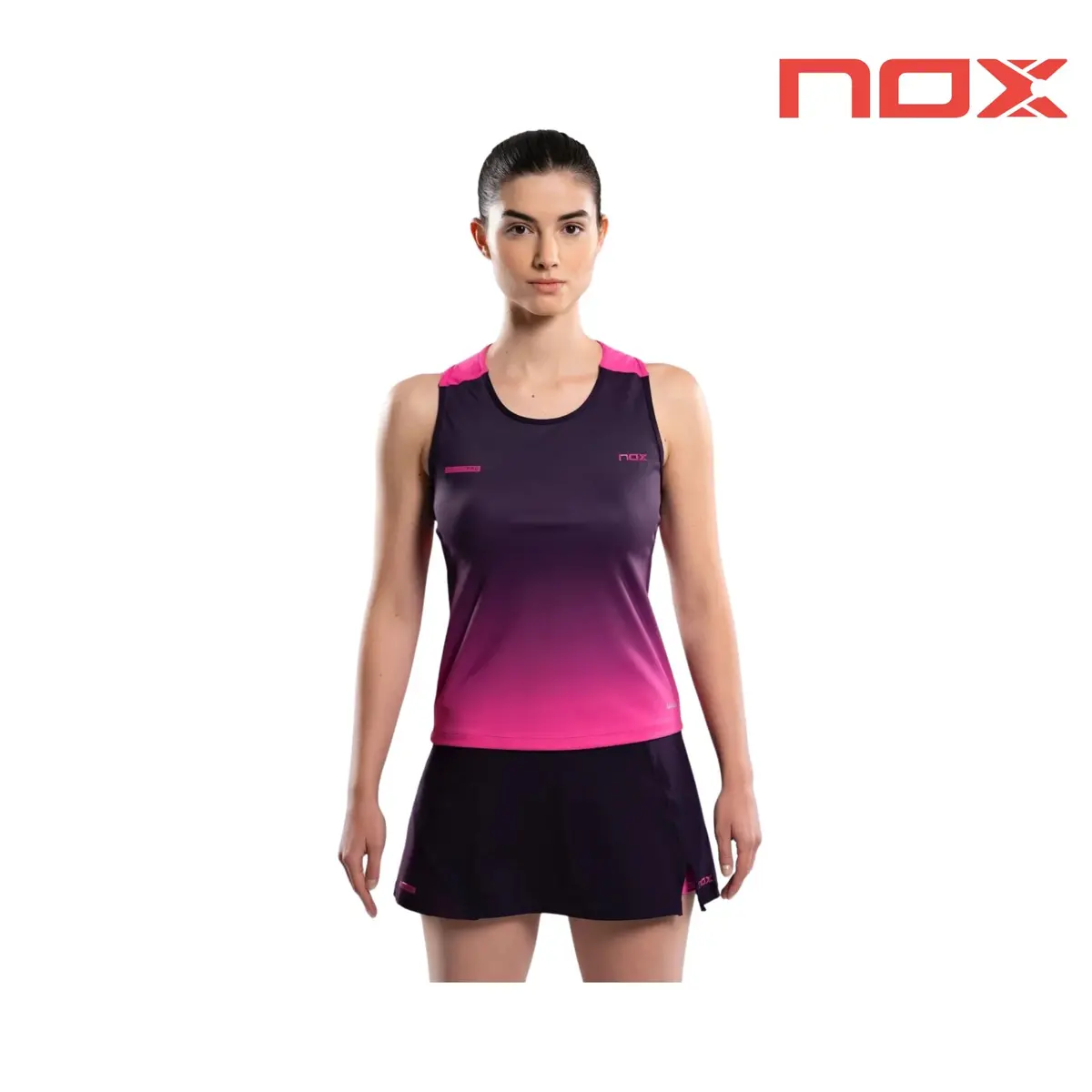 Nox Women Pro Blackberry Rose Degraded Tank Top 1