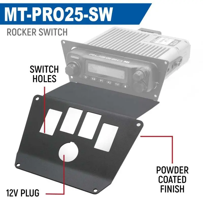 Rugged Radios 2025 Polaris Rzr Pro Xp/Pro R/Pro S Radio Mount Jack Mount 1