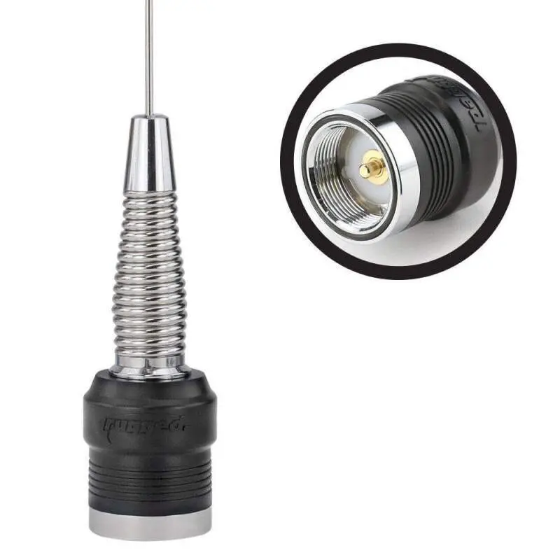 Rugged Radios Uhf & Vhf Wide Band 1/4 Wave Antenna With Spring (132 - 525 Mhz) 1